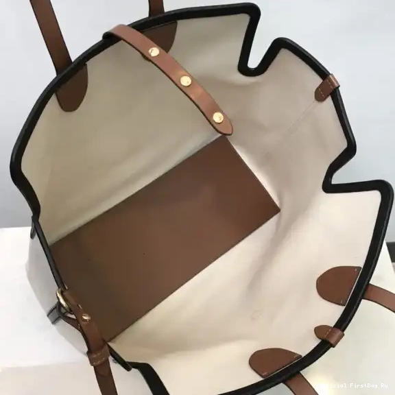 Official First Bag Ru Bag Soft Medium Canvas Cotton The Belt BURBERRY 0509